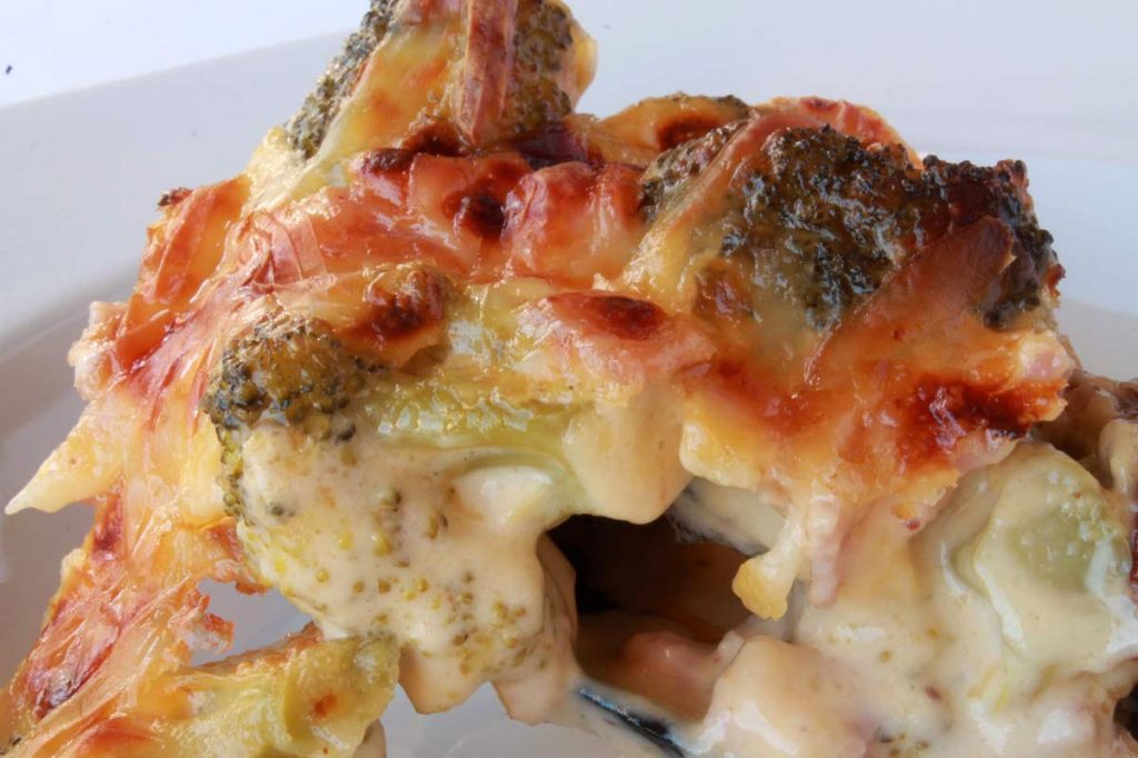 Broccoli, Ham and Dijon "Au Gratin" DJ Foodie